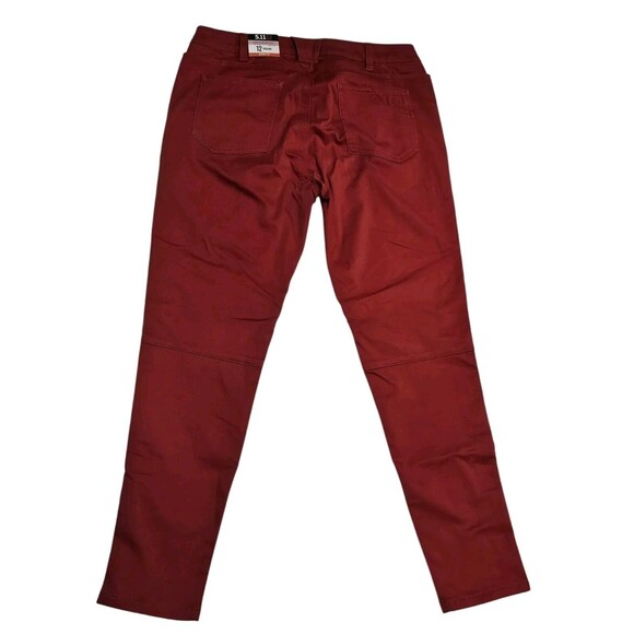 5.11 Tactical Pants Wyldcat Pant Skinny Fit Womens 12 Regular ZipperLeg Rosewood - Picture 6 of 16